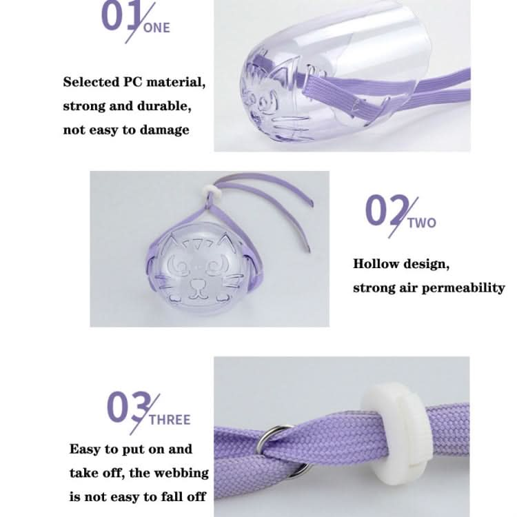 Pets Bathing Injection Anti-Bite Transparent Muzzle - Reluova