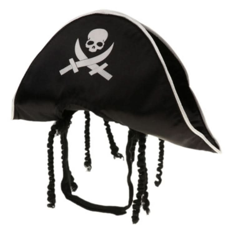 Pet Supplies Halloween Pirate Hat Cat And Dog Wig White Pirate Hat - Reluova