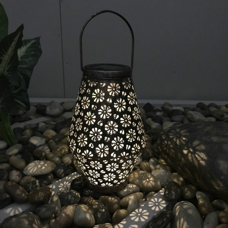 Outdoor Solar Wrought Iron Lantern Garden Decoration Light LED Pendant Lamp My Store