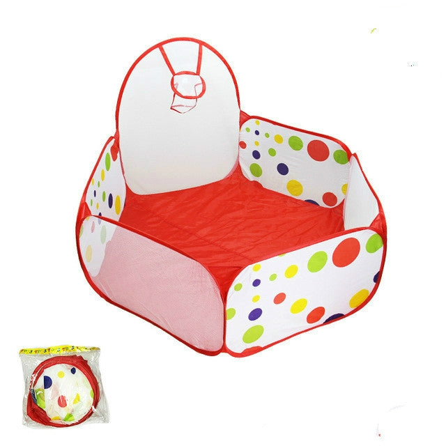 Folding Portable Baby Polka Dot Hexagon Indoor Ball Pool Game Fence