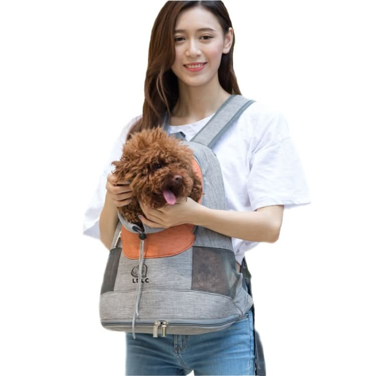 LDLC Chest Messenger Bag Pet Can Be Exposed Portable Breathable Backpack - Reluova