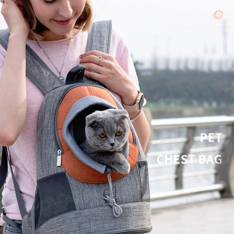 LDLC Chest Messenger Bag Pet Can Be Exposed Portable Breathable Backpack - Reluova