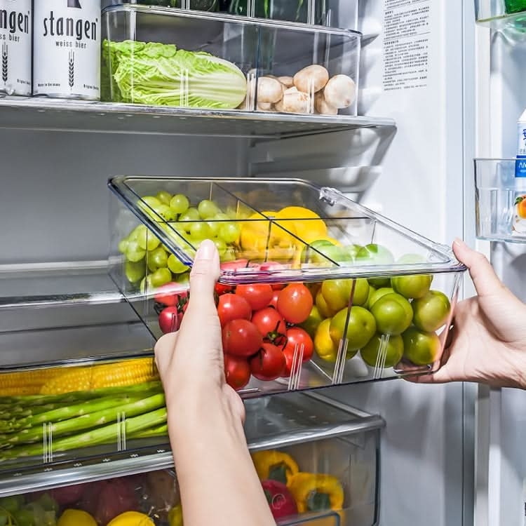 Food Storage Box Transparent Separated Fresh-Keeping Box Refrigerator Plastic Cold Storage Box - Reluova