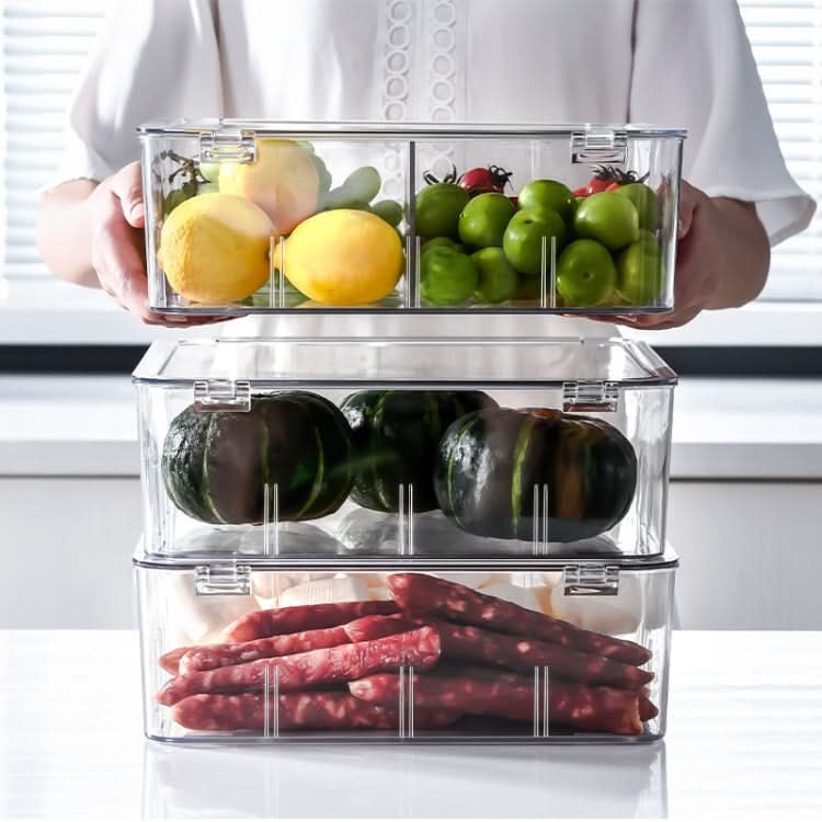 Food Storage Box Transparent Separated Fresh-Keeping Box Refrigerator Plastic Cold Storage Box - Reluova