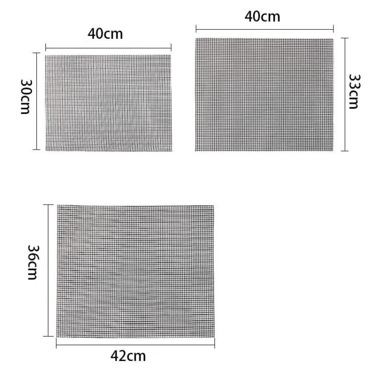 Non-Stick Grid Sheet Teflon Barbecue Mat Grill Grid Mat Reluova