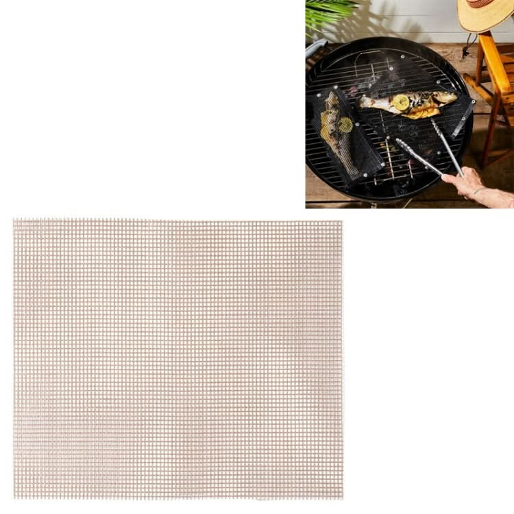 Non-Stick Grid Sheet Teflon Barbecue Mat Grill Grid Mat Reluova