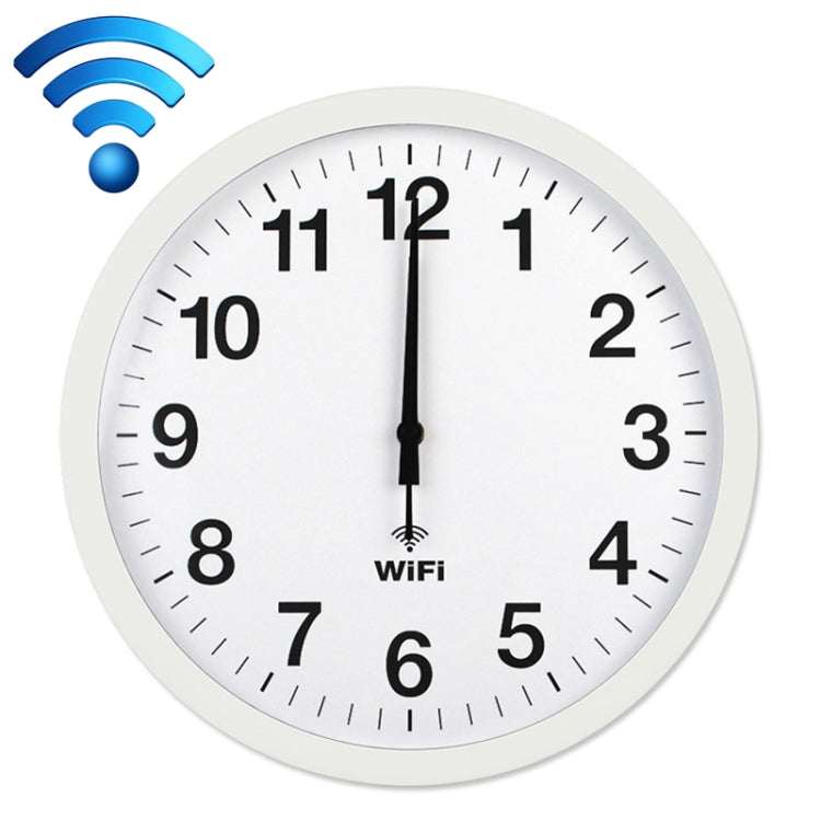 Smart Network Automatic Time Synchronization Wifi Wall Clock Modern Minimalist Silent Living Room Clock