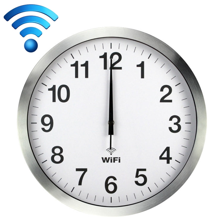 Smart Network Automatic Time Synchronization Wifi Wall Clock Modern Minimalist Silent Living Room Clock