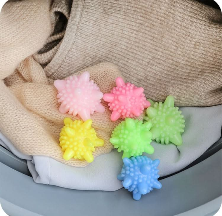 5 PCS Anti-winding Strong Decontamination Laundry Ball Home Washing Machine Starfish Solid Cleaning Ball-Reluova