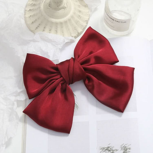 5 PCS Satin Bow Hairpin Back Head Hair Accessories-Reluova