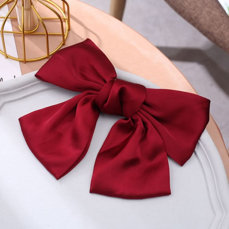 5 PCS Satin Bow Hairpin Back Head Hair Accessories-Reluova