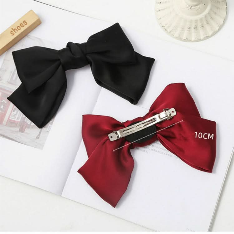 5 PCS Satin Bow Hairpin Back Head Hair Accessories-Reluova