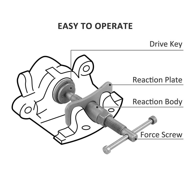 21 In 1 Positive And Negative Teeth Brake Group Disc Brake Pads Car Brake Adjuster Brake Cylinder Adjustment Tool