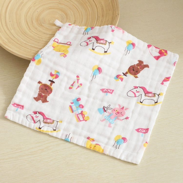 Six-Layer Gauze Cotton Baby Square Handkerchief Saliva Towel Styles Random Delivery My Store