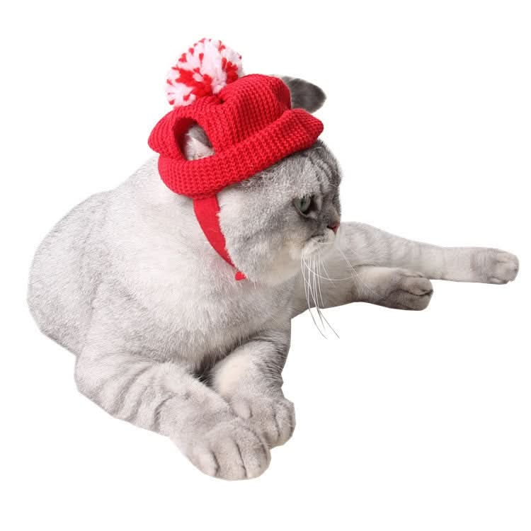 Pet Supplies Puppy Christmas Hat Holiday Woolen Hat - Reluova