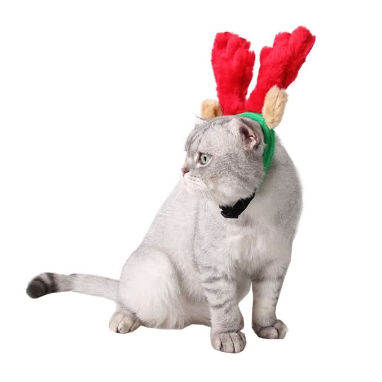 Christmas Pet Supplies Puppy Hat Holiday Ornaments Antlers Headband - Reluova