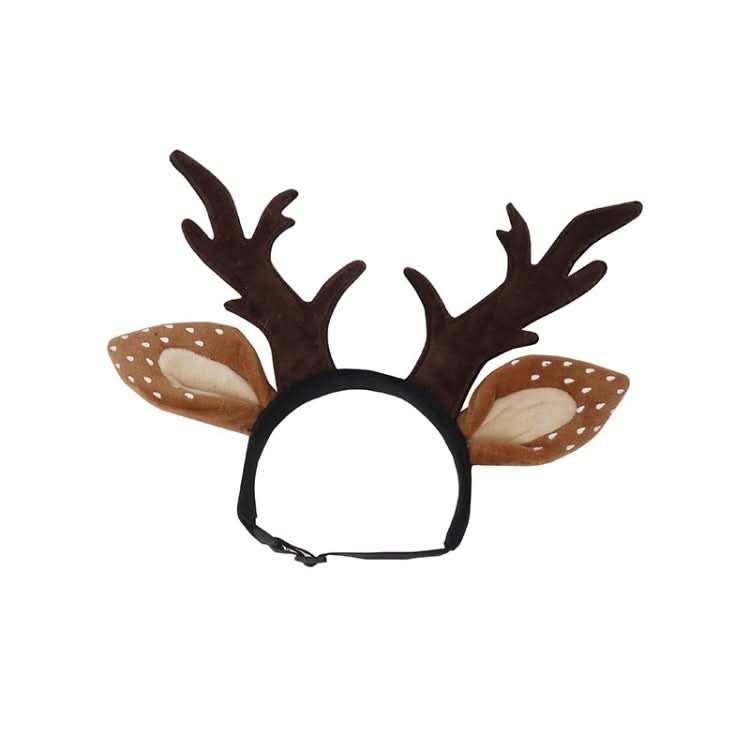 Pet Christmas Dress Up Holiday Ornament Antlers Hair Band - Reluova