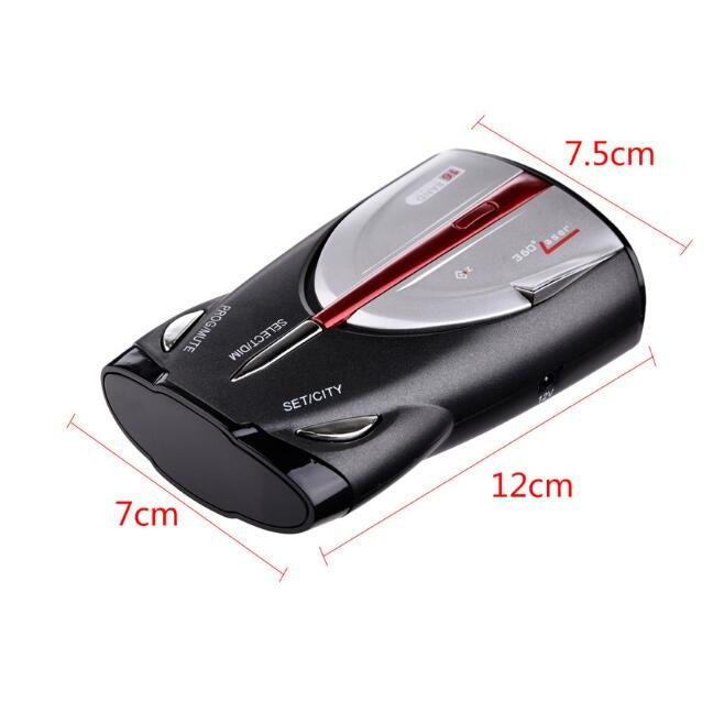 12V Laser Anti Radar Car Detector 360 Degree Led Display Police Speedometer Voice Alert/Alarm