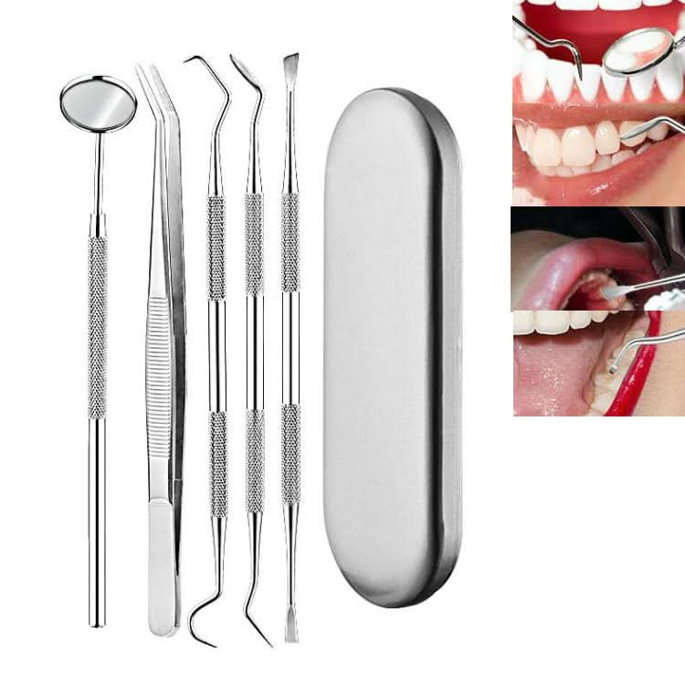 Stainless Steel Dental Tools Dental Care Tartar Tool Dentist Tool Set Reluova