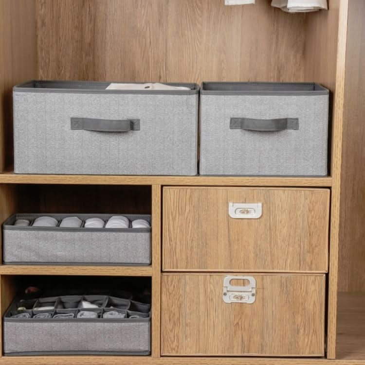 Non-woven Drawer Storage Box Square Uncovered Clothing Debris Sorting Box