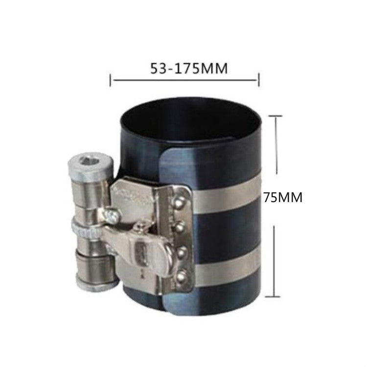 2 PCS Piston Ring Compressor Shrinker Piston Ring Installation Tool Engine Repair Tool-Reluova