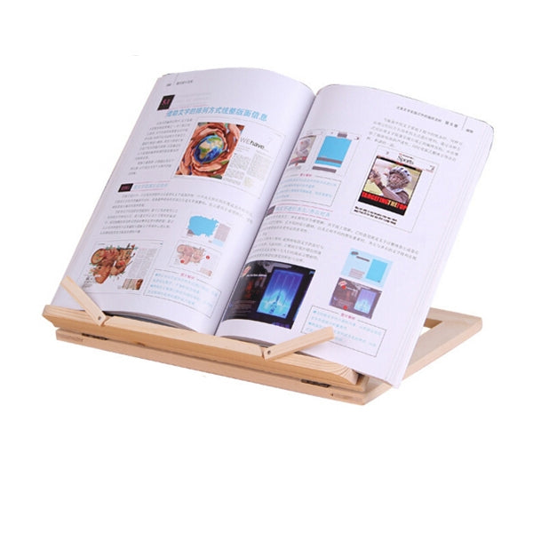 Wooden Frame Book Reading Bookshelf Bracket Support Tablet PC Music Stand Drawing Easel