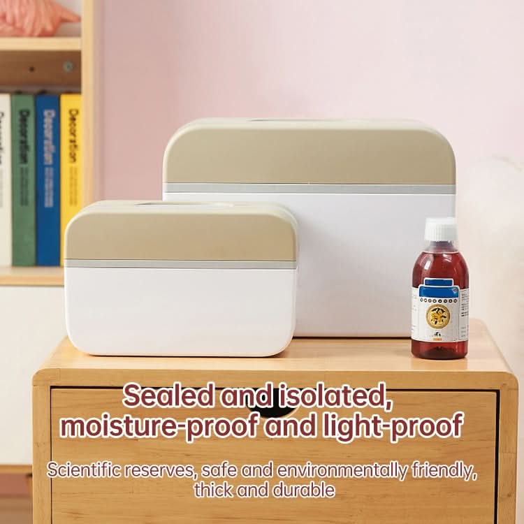 Multifunctional Household Dustproof Family Safety Emergency Storage Box Double-layer Medicine Case