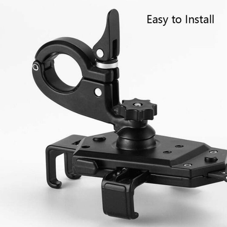 Bicycle Mobile Phone Holder Can Rotate And Adjust Fixed Aluminum Alloy Bracket Automatic Grab Bracket Reluova