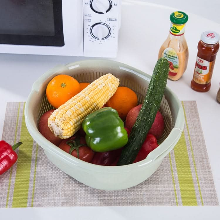 Double-Layer Vegetable Washing & Draining Basket Kitchen Fruit & Vegetable Storage Basket - Reluova