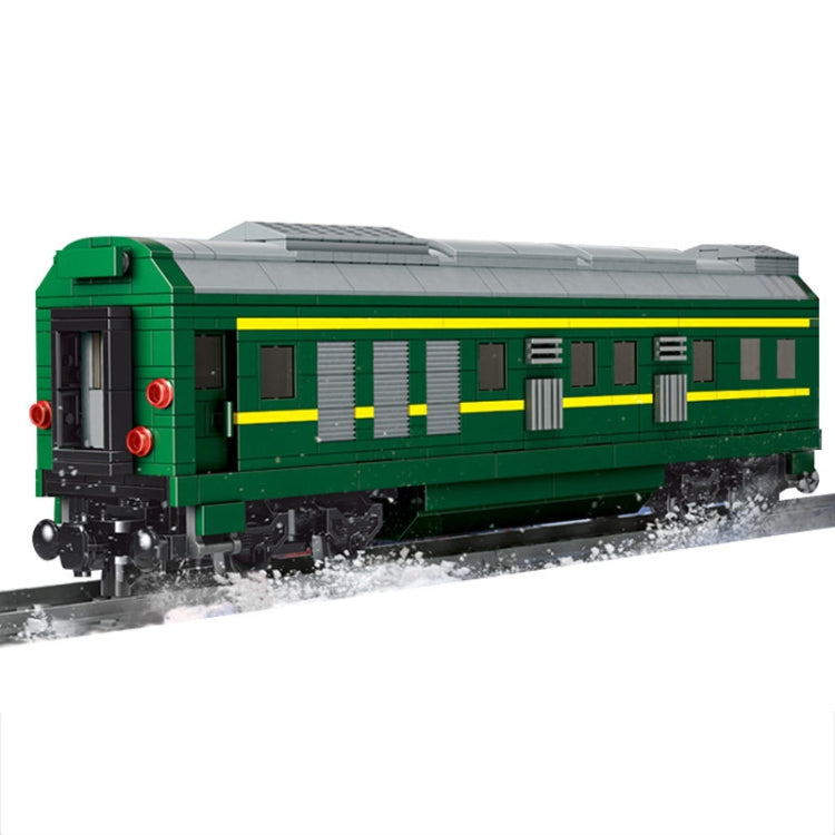 NJ2 Internal Combustion Locomotive Remote Control Green Train Puzzle Assembled Building Block Children Toy Model Reluova