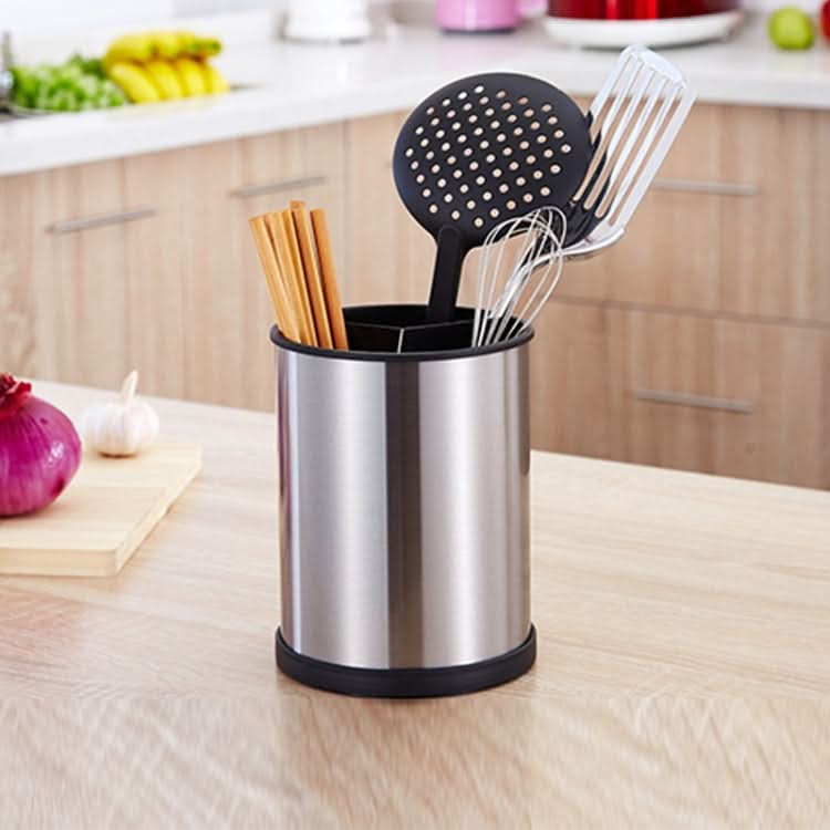 Stainless Steel Round Rotatable Chopsticks Cage Kitchen Tableware Storage Rack Chopstick Holder Drain Chopstick Holder - Reluova