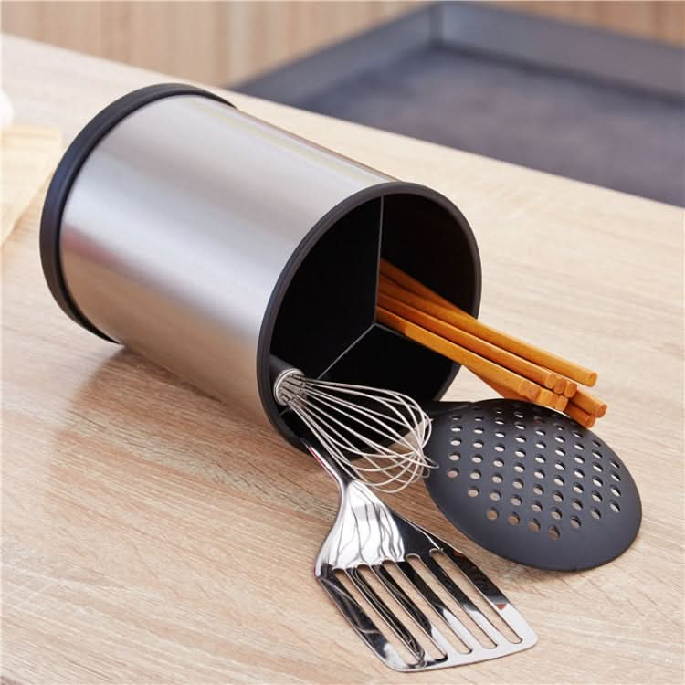 Stainless Steel Round Rotatable Chopsticks Cage Kitchen Tableware Storage Rack Chopstick Holder Drain Chopstick Holder - Reluova