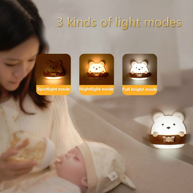 Bear Remote Control Night Light Bedside Eye Protection Wall Lamp with 3 Light Modes My Store