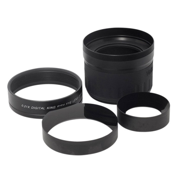 58mm 0.21X Digital Wide Angle Auxiliary Fisheye Lens for Canon / Nikon / Sony / Minolta / Pansonic / Olympus / Pentax 18-55 My Store