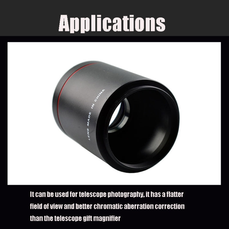 LIGHTDOW T2-Mount  2X Extender Converter Lens for Reentrant Telescope