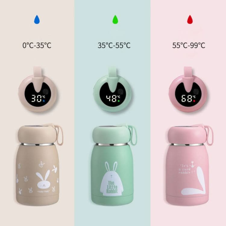 Cartoon Thermos Mug Intelligent Temperature Measurement Color Change Display Temperature Water Cup Couple Children Student Cup - Reluova