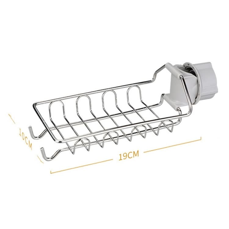 Faucet Rack Stainless Steel Perforated Free Kitchen Sink Storage Rack Rag Sponge Drain Rack - Reluova