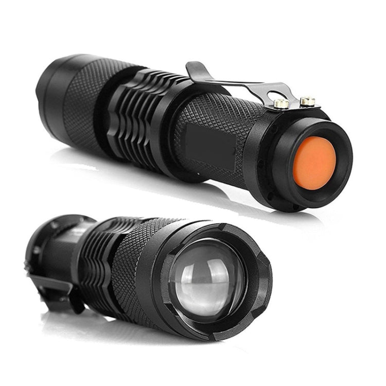 LED Outdoor Rechargeable Telescopic Zoom Mini Glare Flashlight