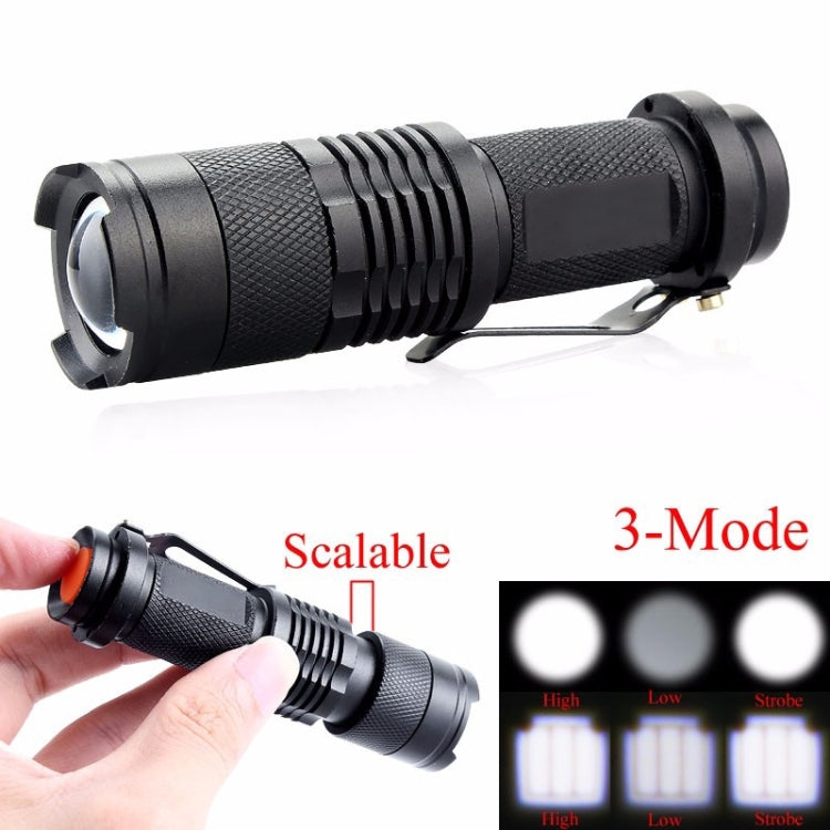 LED Outdoor Rechargeable Telescopic Zoom Mini Glare Flashlight My Store