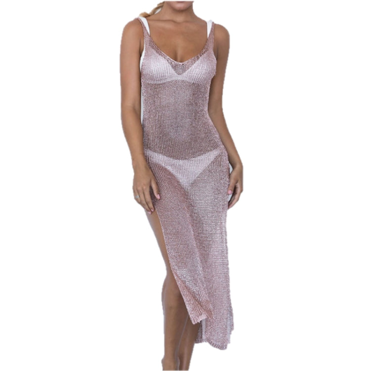 Sexy Perspective Mesh Gauze Strap Dress Swimsuit Cover-up Reluova