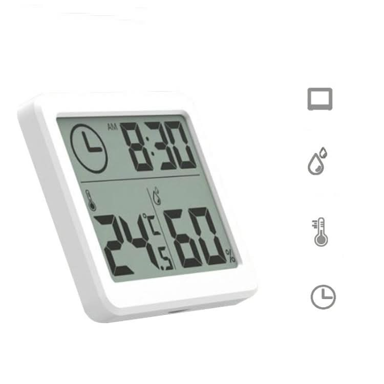 Multifunction Automatic Electronic Temperature and Humidity Monitor Clock with 3.2 inch Large LCD Screen Reluova