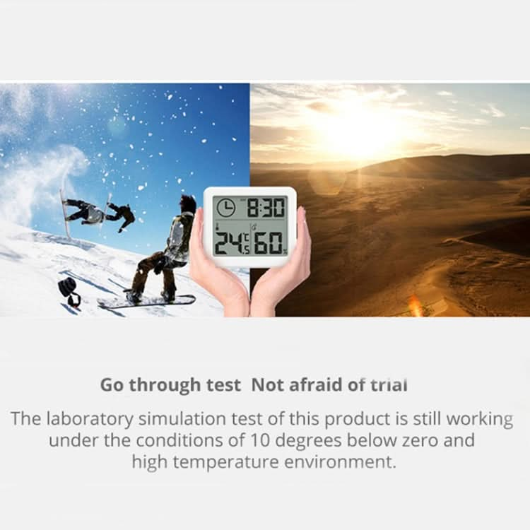 Multifunction Automatic Electronic Temperature and Humidity Monitor Clock with 3.2 inch Large LCD Screen Reluova