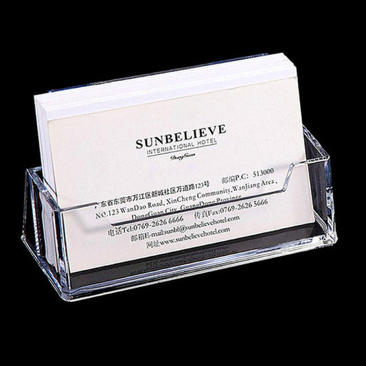 Acrylic Transparent Name Card Holder Desktop Showcase My Store