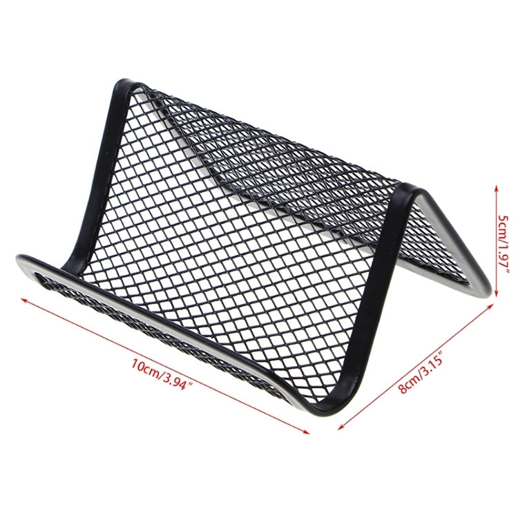 5 PCS Office Convenient Practical Metal Mesh Card Holder My Store