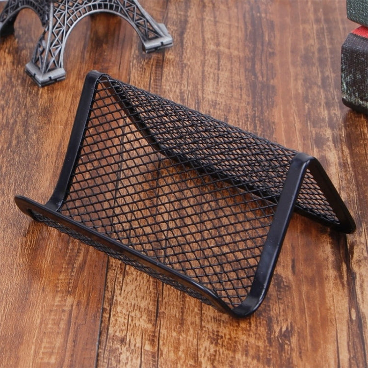 5 PCS Office Convenient Practical Metal Mesh Card Holder My Store