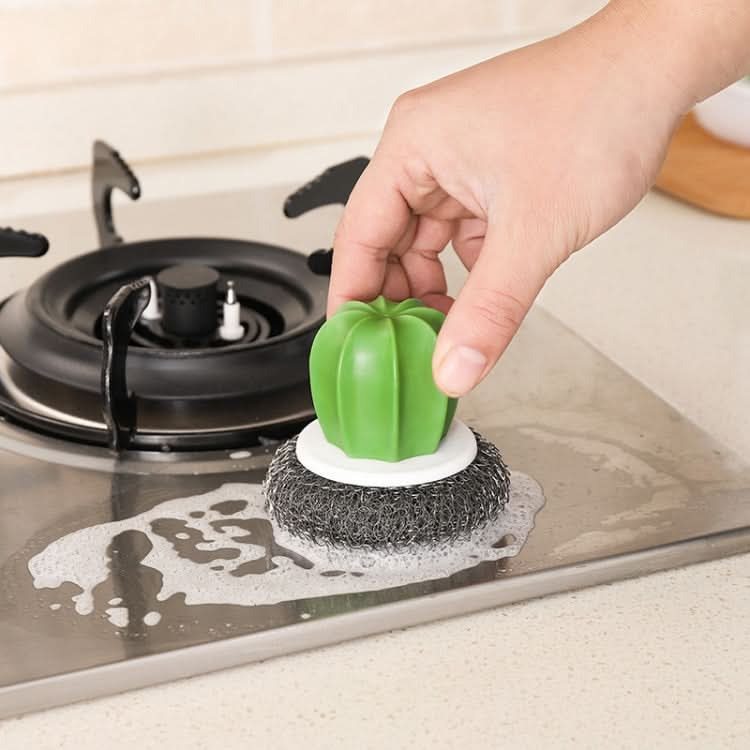 Cactus Kitchen Cleaning Supplies Wire With Handle Powerful Decontamination Pot Brush - Reluova