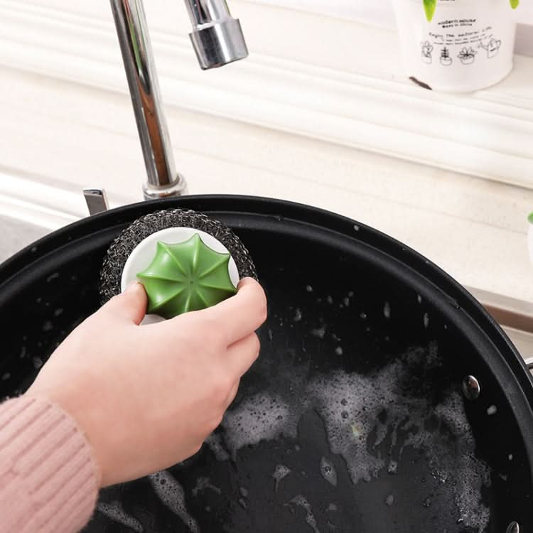 Cactus Kitchen Cleaning Supplies Wire With Handle Powerful Decontamination Pot Brush - Reluova