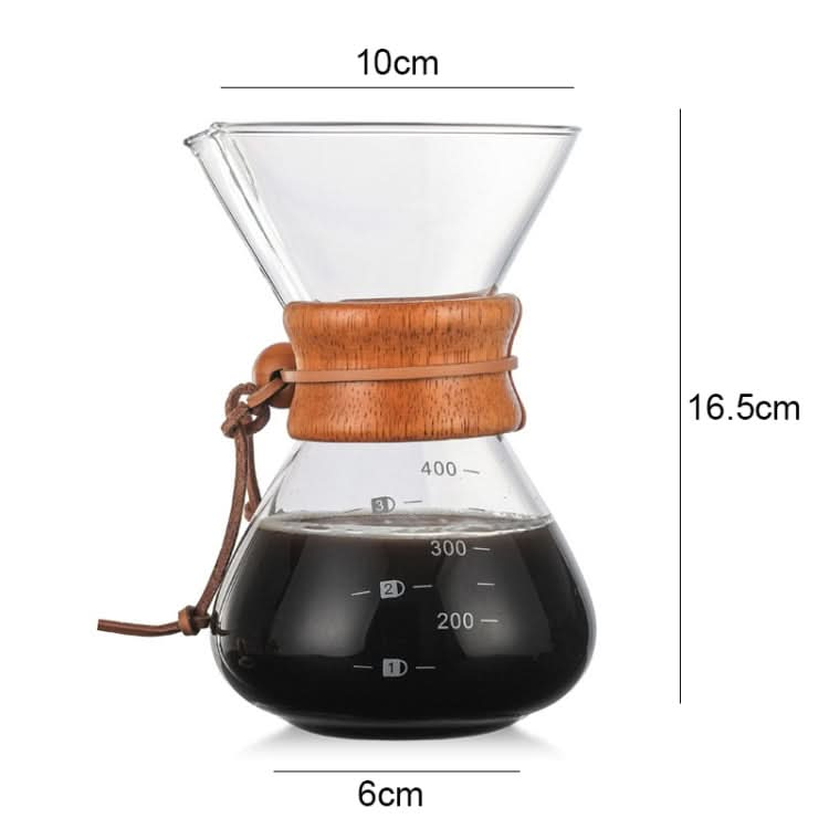 Hand Coffee Pot High Temperature Resistant 400ml Glass Coffee Pot - Reluova