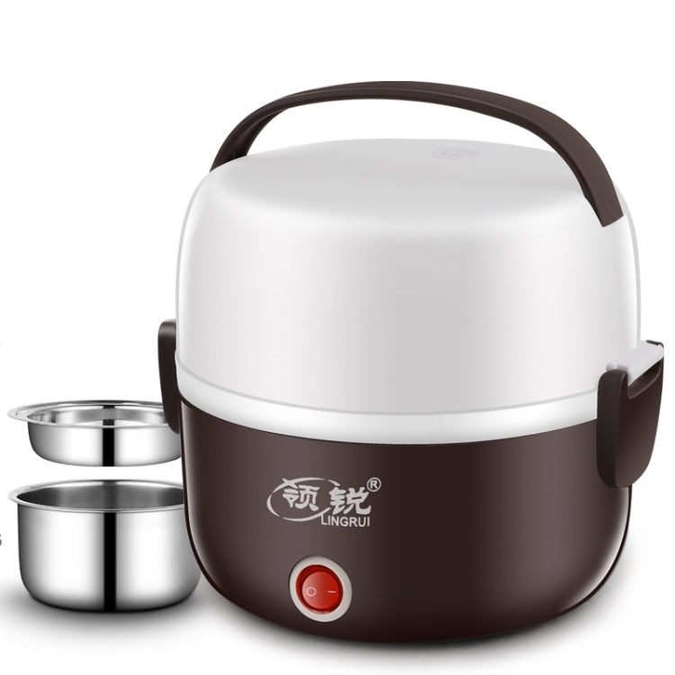 LINGRUI Multi-Function Electric Lunch Box Electric Heating Insulation Cooking Mini Rice Cooker, CN Plug Reluova