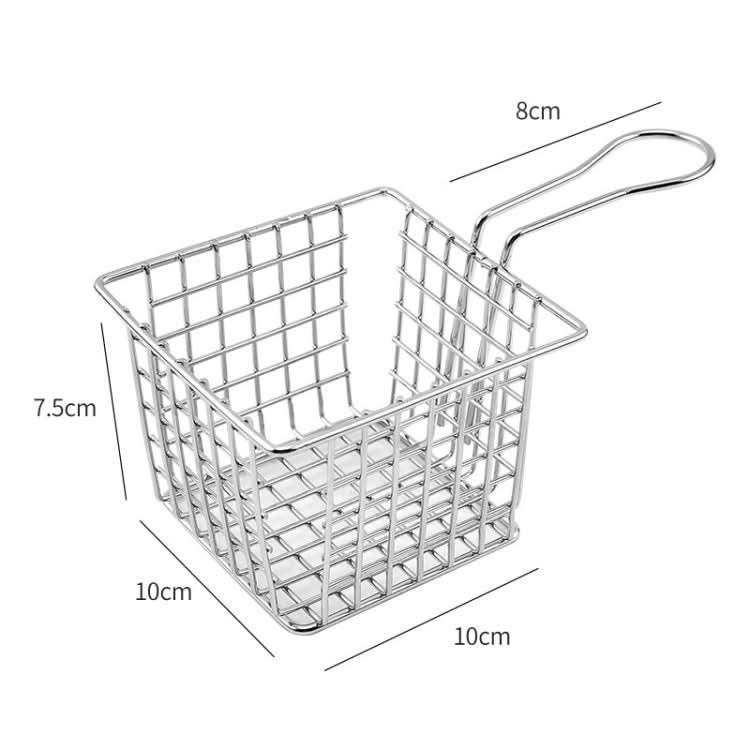 Electroplating Wrought Iron Fries Fried Basket Mini Grid Fried Food Storage Basket - Reluova